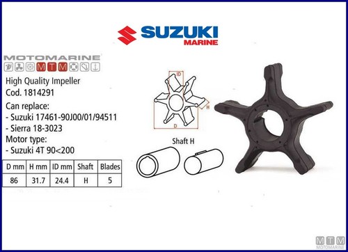 Girante pompa acqua suzuki - girante,